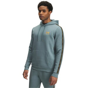 A_[A[}[ Y AE^[ p[J[EXEFbg t[X Under Armour Icon Fleece Taping Hoody Mens Jasper Blue u[