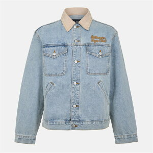 �r���I�l�A�{�[�C�Y�N���u �����Y �A�E�^�[ �W���P�b�g�E�u���]�� BILLIONAIRE BOYS CLUB BBC Souvenir Jkt Sn53 Light Wash