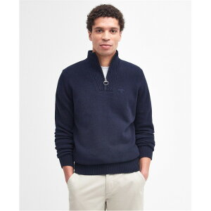 ouA[ Y AE^[ jbgEZ[^[ n[tWbv Barbour Essential Half Zip Jumper Navy lCr[