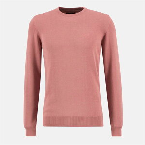 ouA[ Y AE^[ jbgEZ[^[ Rbg Barbour Men's Crew-neck Cotton Jumper Earth Pink PI77 sN