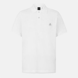[XibN Y gbvX |Vc White 160 MOOSE KNUCKLES Moose Everett Polo Sn54