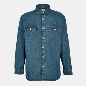 ���[�o�C�X �����Y �g�b�v�X �V���c Levis Jackson Worker Shirt Dark Wash Denim �f�j��