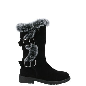 �n�b�V���p�s�[ ���f�B�[�X �V���[�Y �u�[�c�E���C���u�[�c Hush Puppies Megan Ladies Mid Boots Black �u���b�N