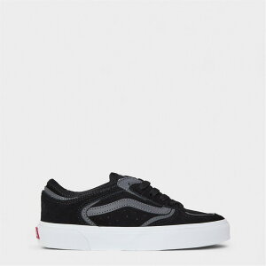 oY fB[X V[Y Xj[J[ Vans Rowley Classic Black/Asphalt Canvas Trainers Womens Black/Asphalt ubN