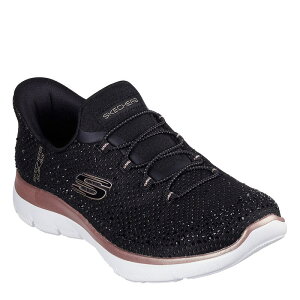 XPb`[Y fB[X V[Y Xj[J[ Skechers Slip-Ins: Summits - Diamond Dream Black/Rose Gold ubN