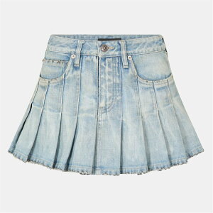 oVAK fB[X {gX XJ[g ~j BALENCIAGA Bal Pleat Mini Skrt Ld53 Light Blue u[