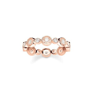 �g�[�}�X�T�{ ���f�B�[�X �A�N�Z�T���[ �w�� Thomas Sabo Sparkling Circle Ring Rose Gold �S�[���h