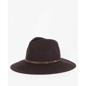 �o�u�A�[ ���f�B�[�X �A�N�Z�T���[ �X�q Barbour Tack Fedora Chocolate/Pral �`���R���[�g