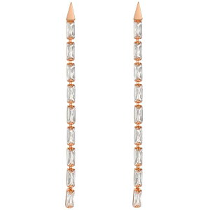 �e�b�h�x�[�J�[ ���f�B�[�X �A�N�Z�T���[ �s�A�X�E�C�������O Ted Baker Isalie Crystal Baguette Drop Earrings RoseGld/Crystl