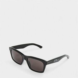 oVAK Y ANZT[ TOXEACEFA Black/Grey BALENCIAGA Bal S Rectangle Sun Sn62