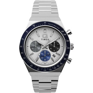 ^CbNX Y ANZT[ rv Timex Q Chrono Sn62 White/Silver zCg