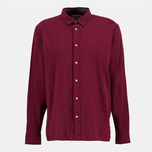 �o�u�A�[ �����Y �g�b�v�X �V���c ���� Barbour Sealane Relaxed Long-Sleeved Shirt Biking Red RE32 ���b�h