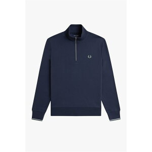 �t���b�h�y���[ �����Y �A�E�^�[ �p�[�J�[�E�X�E�F�b�g �n�[�t�W�b�v Fred Perry FredPerry Half Zip Top Dk Airforce Z47