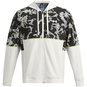 A_[A[}[ Y AE^[ WPbgEu] WPbg Under Armour Armour Baseline Prtd Woven Jacket Hoody Mens White zCg