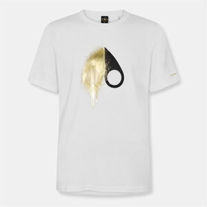 [XibN Y gbvX TVc White MOOSE KNUCKLES Moose Augst Gold Tee Sn54