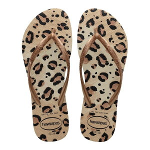 nCAiX fB[X V[Y T_ Sand Leop Havaianas Slim Flip Flops