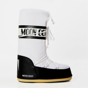 ���[���u�[�c �����Y �V���[�Y �u�[�c�E���C���u�[�c MOON BOOT Icon High Black/White �z���C�g