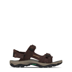 yz J}[ Y T_ V[Y Antibes Leather Walking Sandals Mens Brown