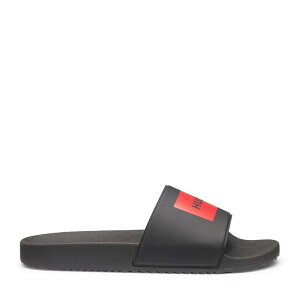【送料無料】 フューゴ メンズ サンダル シューズ Logo Slides Black 001