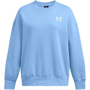 A_[A[}[ fB[X AE^[ p[J[EXEFbg XEFbg Vc t[X Under Armour Armour Essential Fleece Os Crew Sweatshirt Womens Blue u[