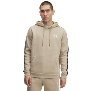 A_[A[}[ Y AE^[ p[J[EXEFbg t[X p[J[ Under Armour Icon Fleece Taping Hoodie Mens City Khaki J[L