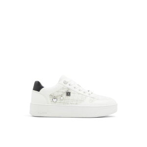 �A���h ���f�B�[�X �V���[�Y �X�j�[�J�[ Aldo Marisette Ld53 White Black �z���C�g