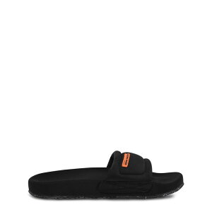 wvXg Y V[Y T_ HERON PRESTON Fabric Sliders Black 1000 ubN