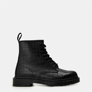 hN^[}[` fB[X V[Y u[cECu[c DR MARTENS Doc M 1460 Boot Ld54 Black Croco ubN