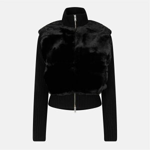 [XibN fB[X AE^[ jbgEZ[^[ Black MOOSE KNUCKLES Moose Dua Bunny Swt Ld54