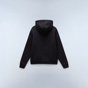 �i�p�s�� ���f�B�[�X �A�E�^�[ �p�[�J�[�E�X�E�F�b�g ���S Napapijri B-Box Logo H W Black 041 Hoody Womens Black �u���b�N