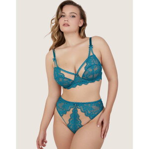 �v���C�t���v���~�X ���f�B�[�X �A���_�[�E�F�A �u���W���[ ���[�X Playful Promises Phoebe Teal Eyelash Lace Balconette Bra Teal �e�B�[��