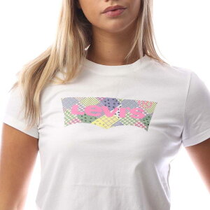 ���[�o�C�X ���f�B�[�X �g�b�v�X T�V���c Levis Levis The Perfect Tee 501 Quilt Bw F Fill Brt White �z���C�g
