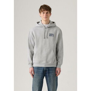 ���[�o�C�X �����Y �A�E�^�[ �p�[�J�[�E�X�E�F�b�g Levis Men'seriff Pullover Hoodie Grey �O���[