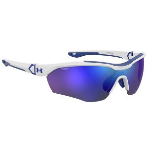 A_[A[}[ Y ANZT[ TOXEACEFA Under Armour Yard Pro Wrap Sunglasses White zCg