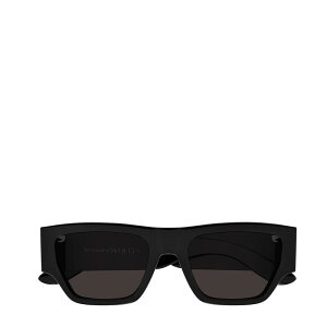 ALT_[E}bNC[ Y ANZT[ TOXEACEFA S Alexander McQueen Logo Sunglasses Black/Grey ubN
