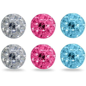 �r�[ ���[ ���f�B�[�X �A�N�Z�T���[ �s�A�X�E�C�������O Be You Sterling Silver Crystal Ball Set of 3 Stud Earring Silver �V���o�[