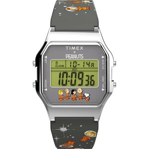 ^CbNX Y ANZT[ rv Timex Men's Peanuts Analogue Quartz Watch Digital/Silver Vo[