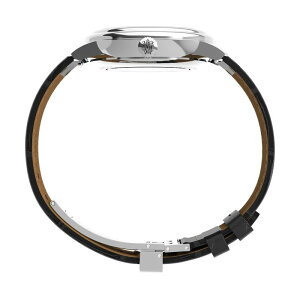 ^CbNX Y ANZT[ rv Timex Men's Waterbury Analogue Quartz Watch Black/Silver ubN