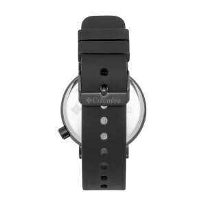 �R�����r�A �����Y �A�N�Z�T���[ �r���v Columbia Trailbanks Black Silicone Rubber Strap Sports Watch Black �u���b�N
