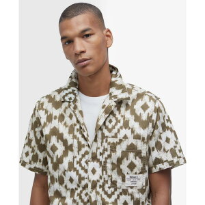 �o�u�A�[ �����Y �g�b�v�X �V���c Barbour Homelane Short Sleeve Shirt Lt Sage OL71 �Z�[�W