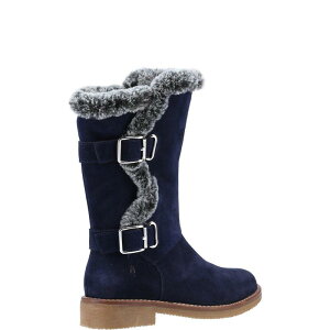 �n�b�V���p�s�[ ���f�B�[�X �V���[�Y �u�[�c�E���C���u�[�c Hush Puppies Megan Ladies Mid Boots Navy �l�C�r�[
