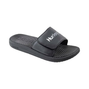 �n�[���[ �����Y �V���[�Y �T���_�� Hurley Pool Slider Black /White �z���C�g
