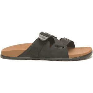 �`���R �����Y �V���[�Y �T���_�� �_�E�� ���U�[ Chaco Lowdown Leather Slide Sandal Mens Black �u���b�N