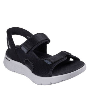 XPb`[Y Y V[Y T_ Skecherslip-On Quarter Strap Flat Sandals Black/Grey ubN