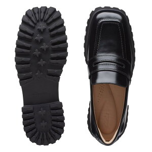 N[NX fB[X V[Y Xj[J[ [t@[ Clarkstayso Loafers Black Leather ubN