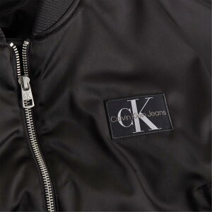 JoNC fB[X AE^[ WPbgEu] Te Nbvh Calvin Klein Jeans Cropped Satin Bomber Jacket CK Black ubN