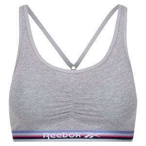 ���[�{�b�N ���f�B�[�X �A���_�[�E�F�A �u���W���[ Reebok Womens Crop Top Bra Jackie Grey Marl �O���[