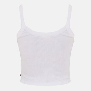 ���[�o�C�X ���f�B�[�X �g�b�v�X �V���c �x�X�g Levis Women's Essential Sporty White Tank Vest White �z���C�g
