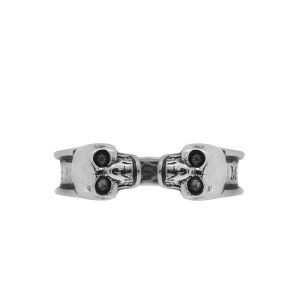 �A���L�T���_�[�E�}�b�N�C�[�� �����Y �A�N�Z�T���[ �����O Alexander McQueen Top Skull Ring Antil 0446