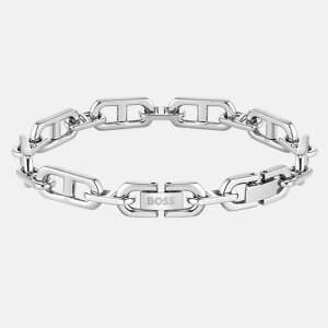 {X Y ANZT[ uXbgEoOEANbg TVc Boss Gents BOSS Kode Chain Stainlessteel Bracelet Silver Vo[